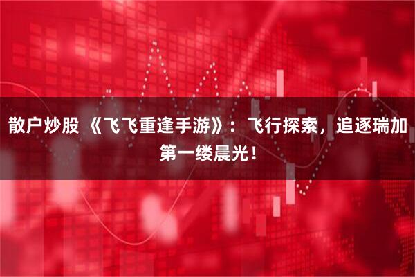 散户炒股 《飞飞重逢手游》：飞行探索，追逐瑞加第一缕晨光！